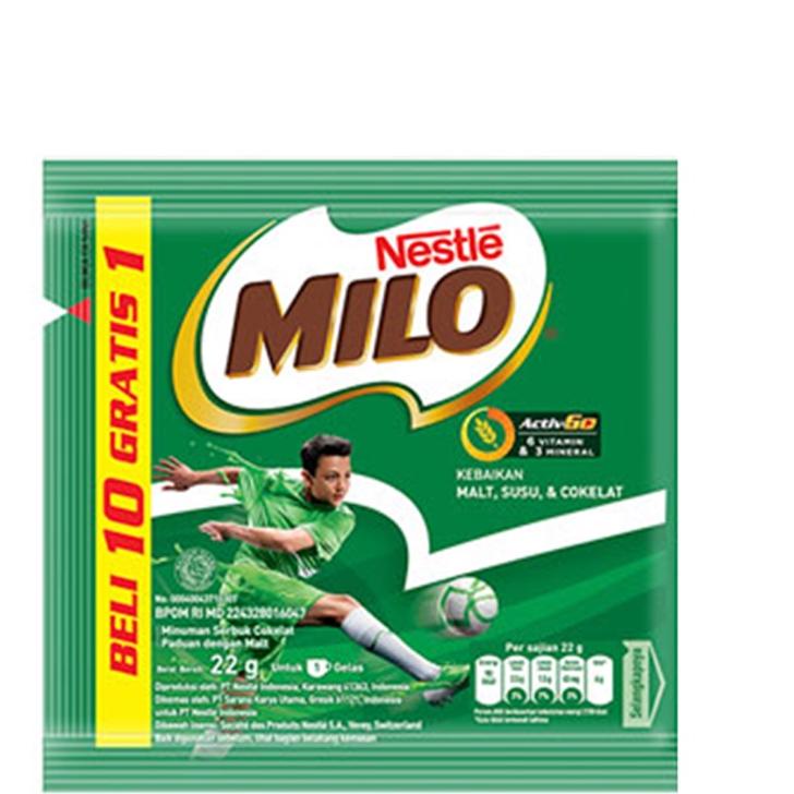 

Promo promo MILO ACTIV-GO Susu Coklat Renceng 11 x 22 gr