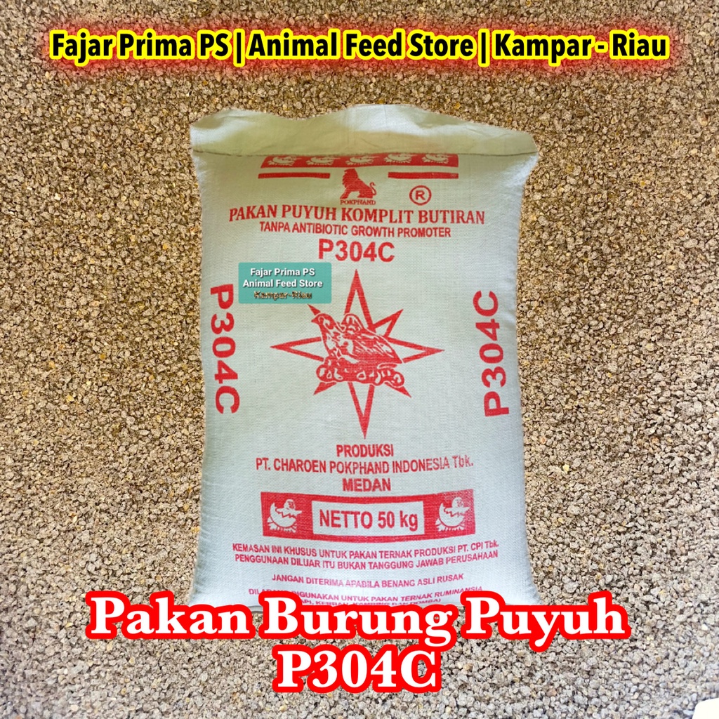 Pakan Burung Puyuh Petelur P304C Eceran 20 kg