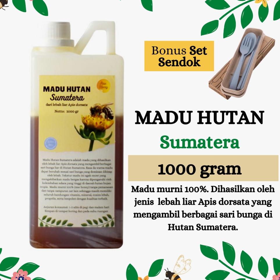

♥ Hutan Asli Murni Raw Honey 1000 Gram ➳