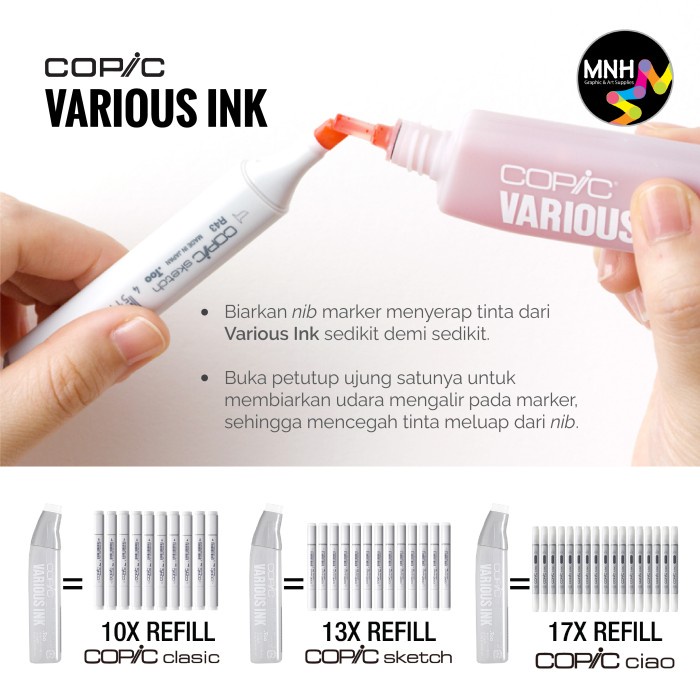 

Refill Spidol Copic Vrs Red Violet Series V000