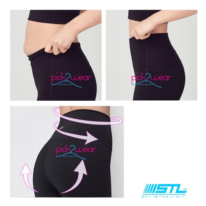 STL Legging Sport Celana Olahraga Senam Yoga FItness Highwaist Black