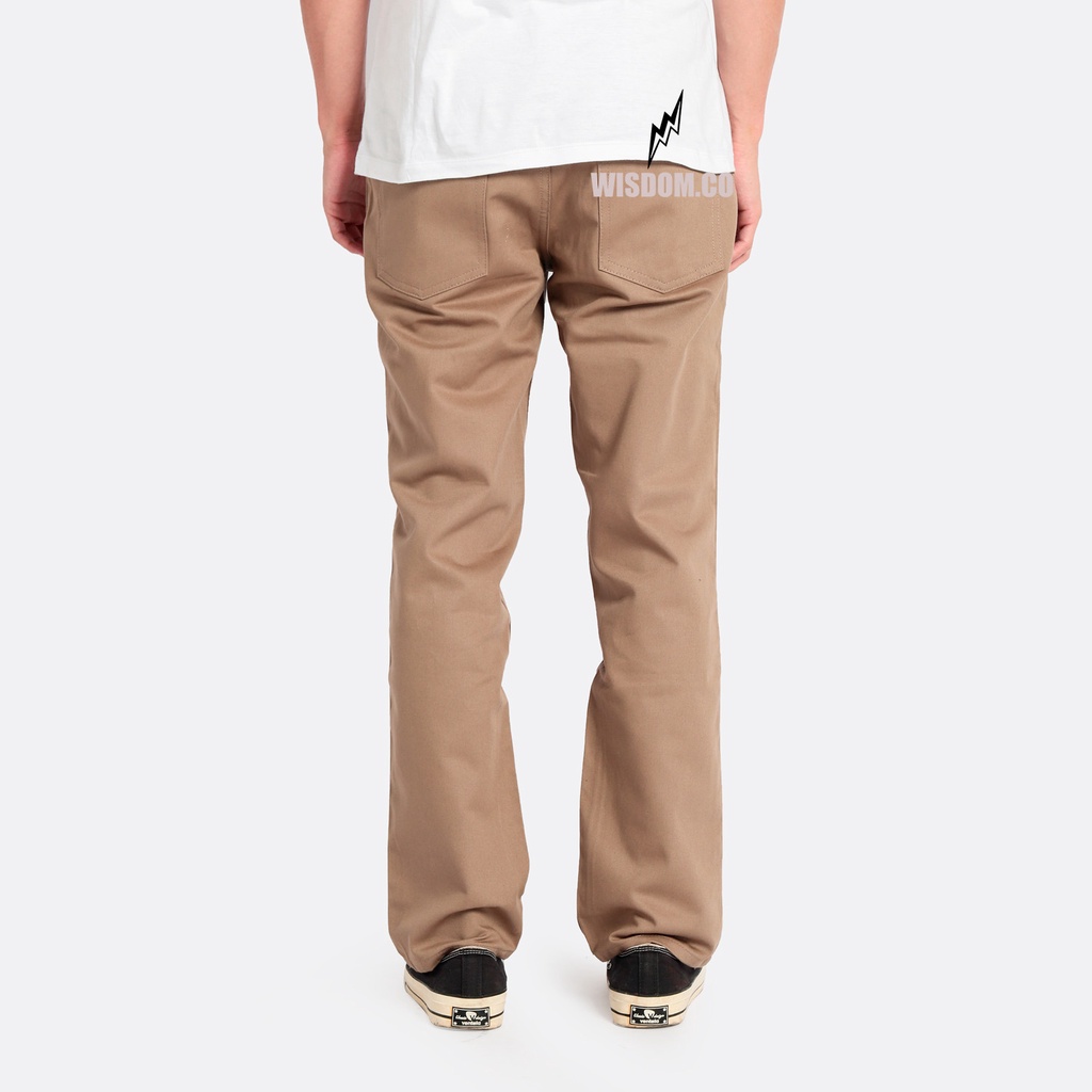 WISDOM Chino Pants Straight Canvas Walker original Mocca