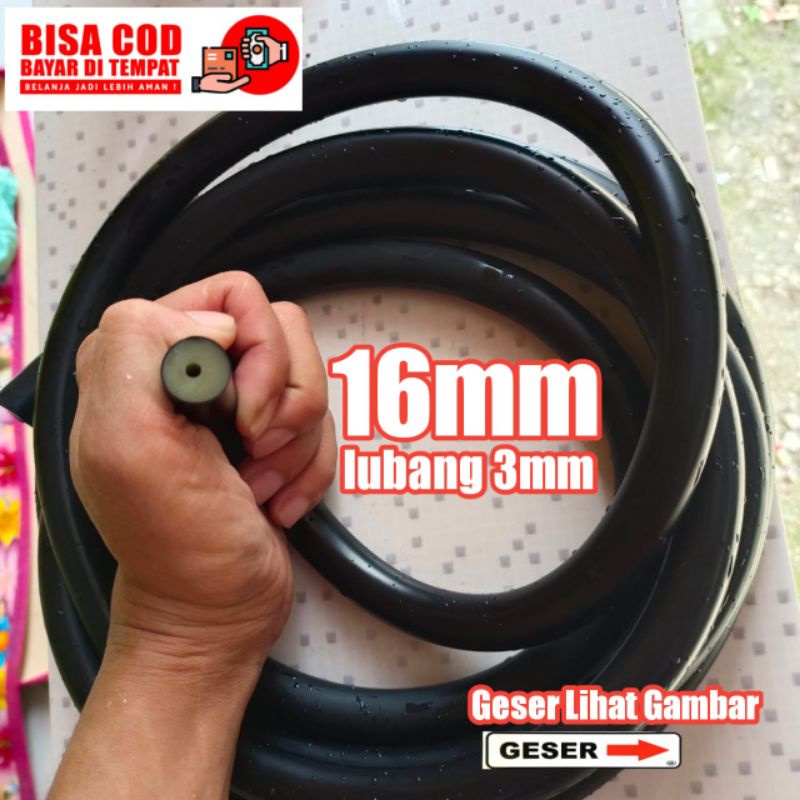 Karet Speargun 16mm 3x16 Promo Karet Panah Ikan Rubber Spearfishing Hitam