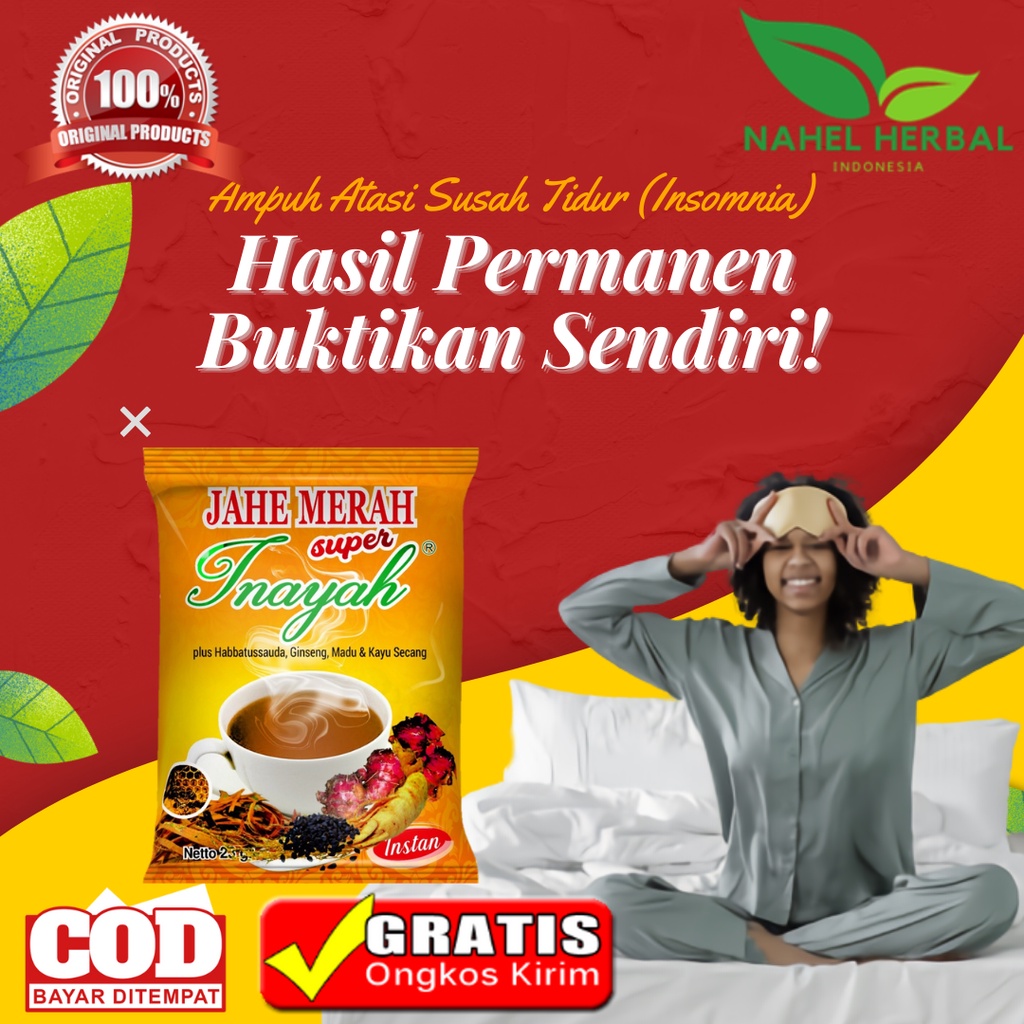 

Obat Susah Tidur Jahe Merah Super Bubuk Saset Extra Habbatusaudah Ginseng Madu Kayu Secang Propolis - Jamu Insomnia Untuk Sakit Kepala Migrain Paling Ampuh - Vitamin Ramuan Herbal Pusing Migran Cina Terampuh Vertigo