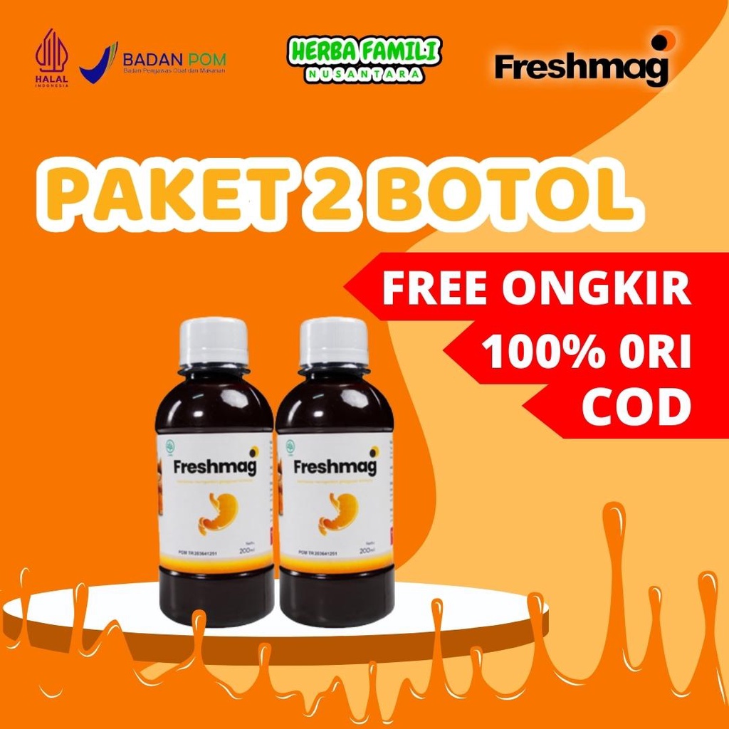 

[PAKET 2 BOTOL] | Freshmag | Madu Herbal Alami Mengatasi Masalah Lambung Seperti Maag Asam Lambung GERD Nyeri Perut [Official Store]