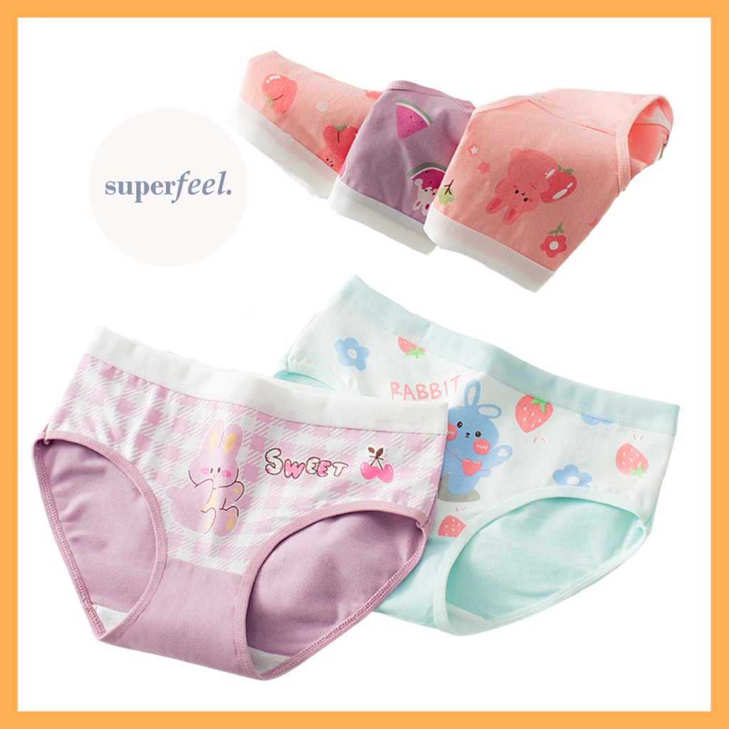 SFL CELANA DALAM COTTON ANAK KECIL BOCAH WANITA CEWE CD BOCIL BRIEF CHILD CHILDREN KID KIDS SEGITIGA