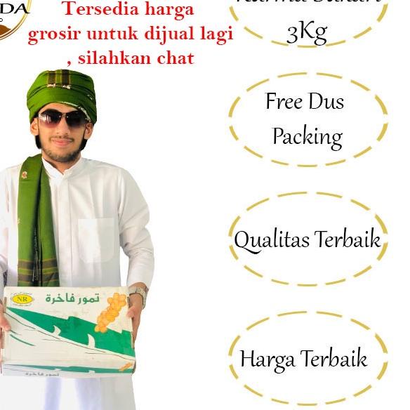 

✦ Kurma Sukari 3Kg Alqaseem Premium| {Free Dus Packing dan plastic wrap} ➳