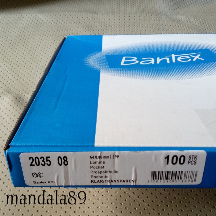 

Plastik Pp Pocket A4 / Antiglare / O.O6 Mm Merk Bantex 2035 Star Seller