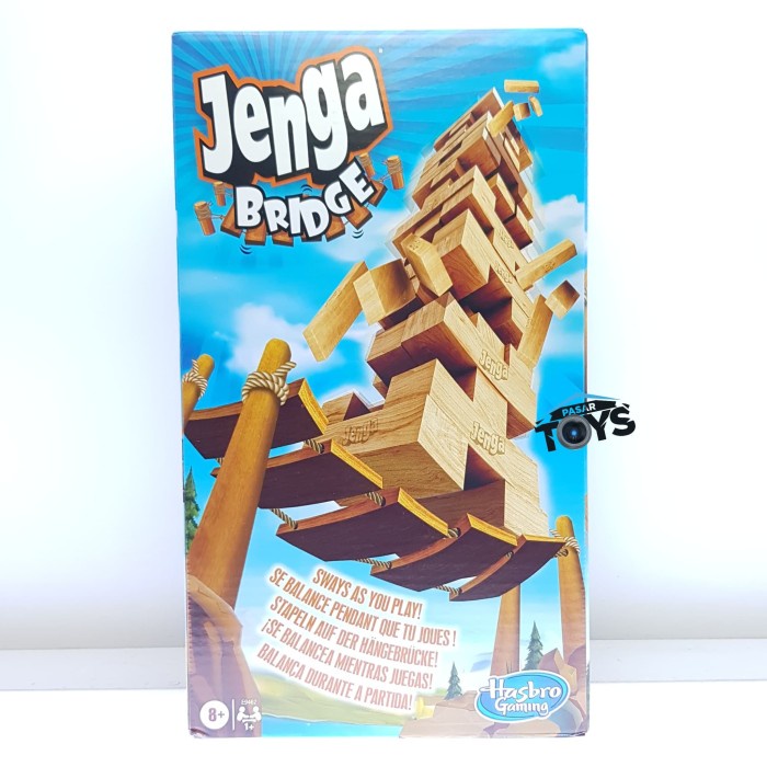Terlaris Jenga Bridge Block Stacking Game Hasbro Gaming