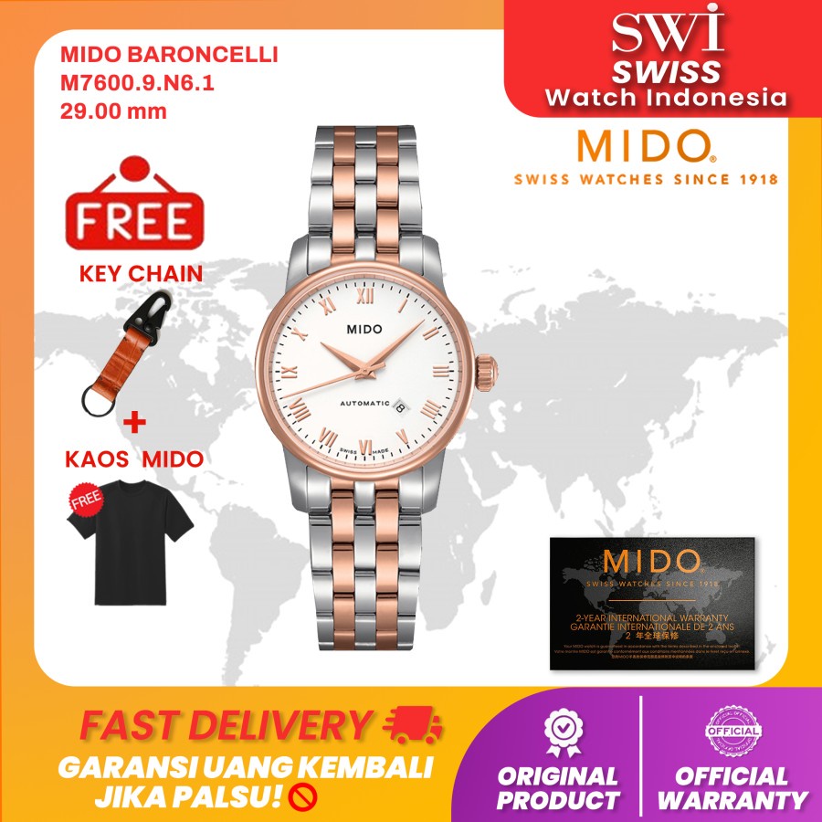 Jam Tangan Wanita Mido M7600.9.N6.1 Baroncelli
