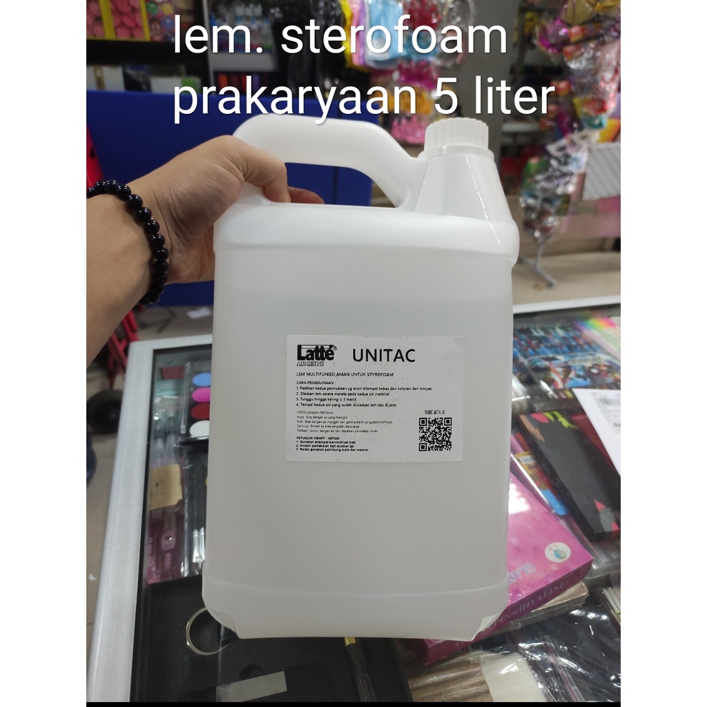 

lem latte unitac 5 liter prakarya sterofoam ( authorized dealer)