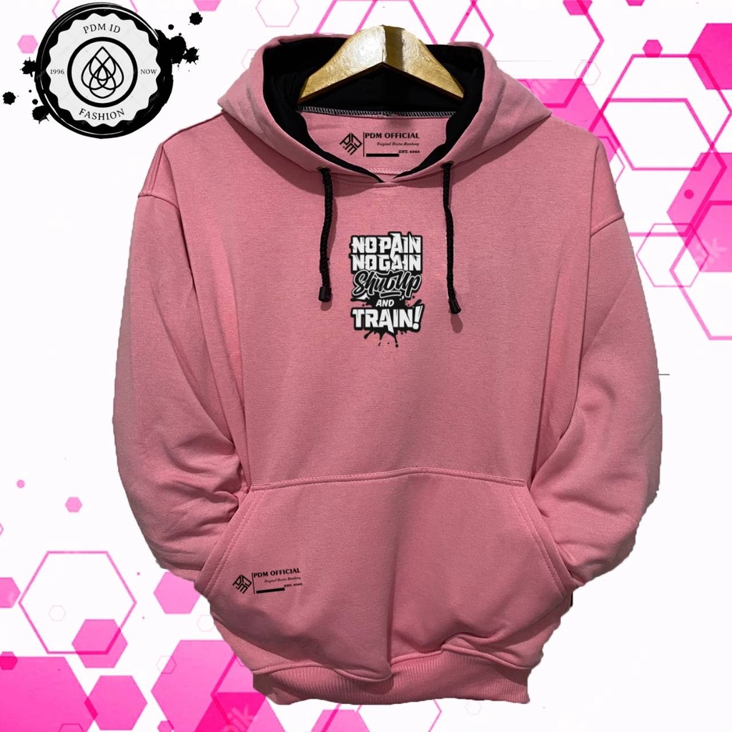 Jaket Hodi Pria Terbaru Brand Lokal Sweater Hoodie Pria Warna Pink Baby Terlaris Switer Hodie laki Laki Oversize