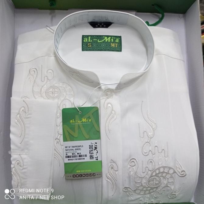 BISA COD Baju Koko Lengan Panjang Putih Natural ( ORIGINAL AL- MIA ) /BAJU KOKO PRIA/BAJU KOKO DEWAS