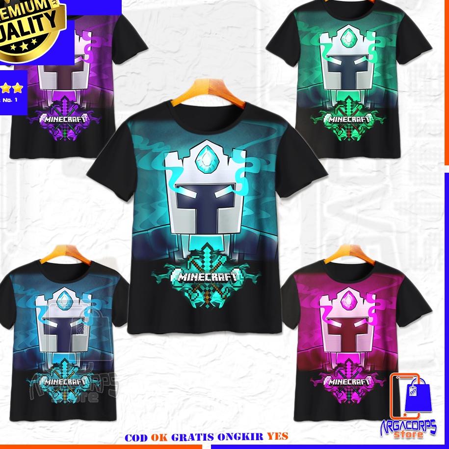 ♣ Kaos Anak 3D Baju Anak Minecraft Frost Diamond Face Baju Distro - Argacorps Store ←