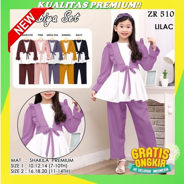 Baju Dress Anak Perempuan Tanggung Umur 11 12 13 Tahun Alika Dress Bahan Crinkle Airflow Gamis Anak 