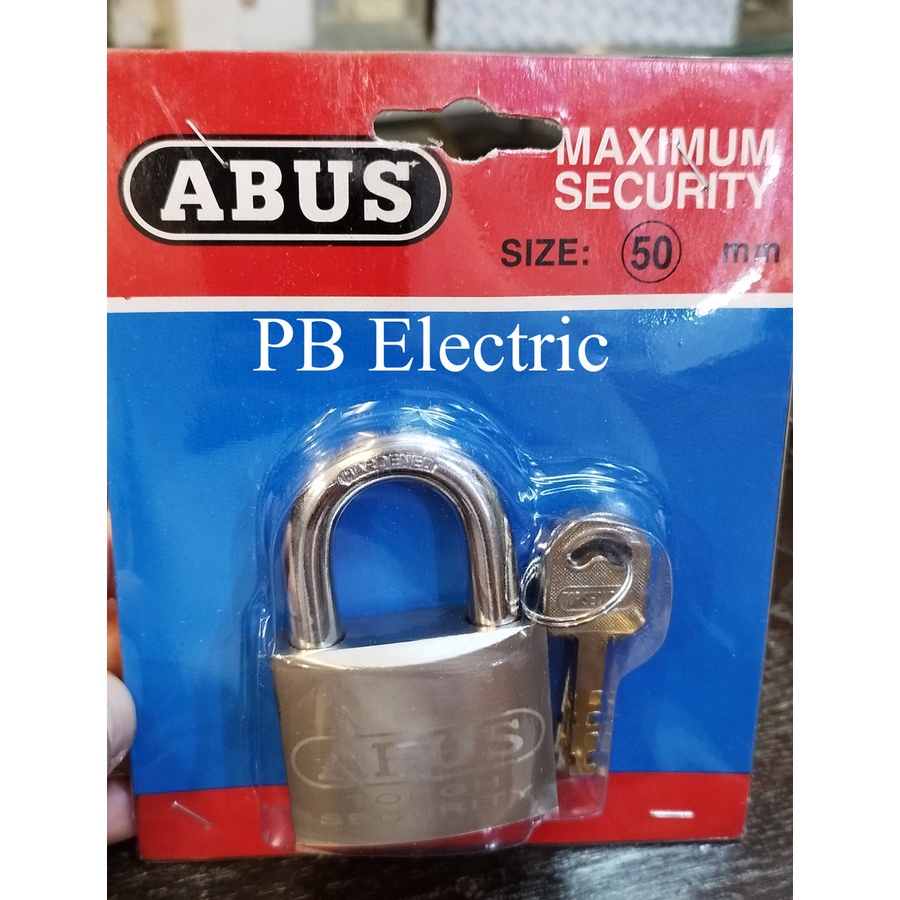 Kunci Gembok Pendek 50 mm Merk Abus / Gembok 50 mm Pendek Merk Abus