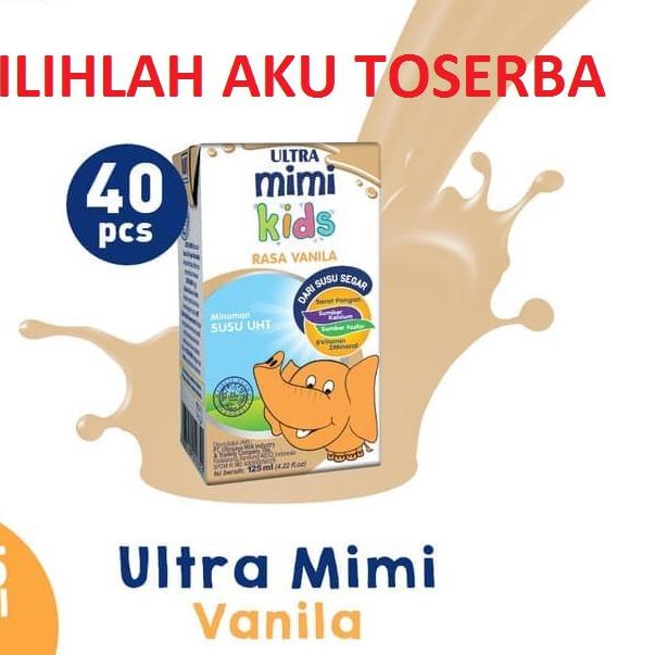 

➪ Susu Ultra Mimi Kids VANILA 125 ml - (1 DUS ISI 40) ☀