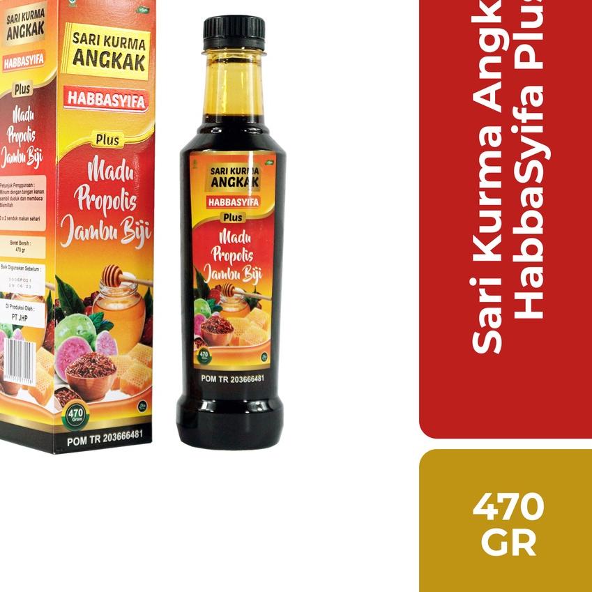 

♡ Sari Kurma Angkak Habbasyifa Isi 470gr, Original, Sari Kurma Angkak PLUS Jambu Biji ✧