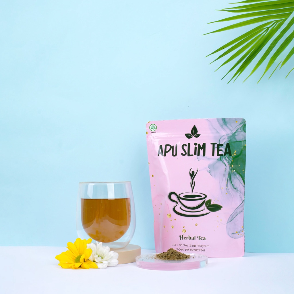 APU SLIM TEA | TEH DIET PELANGSING SLIMMING HERBAL BPOM | ISI 30