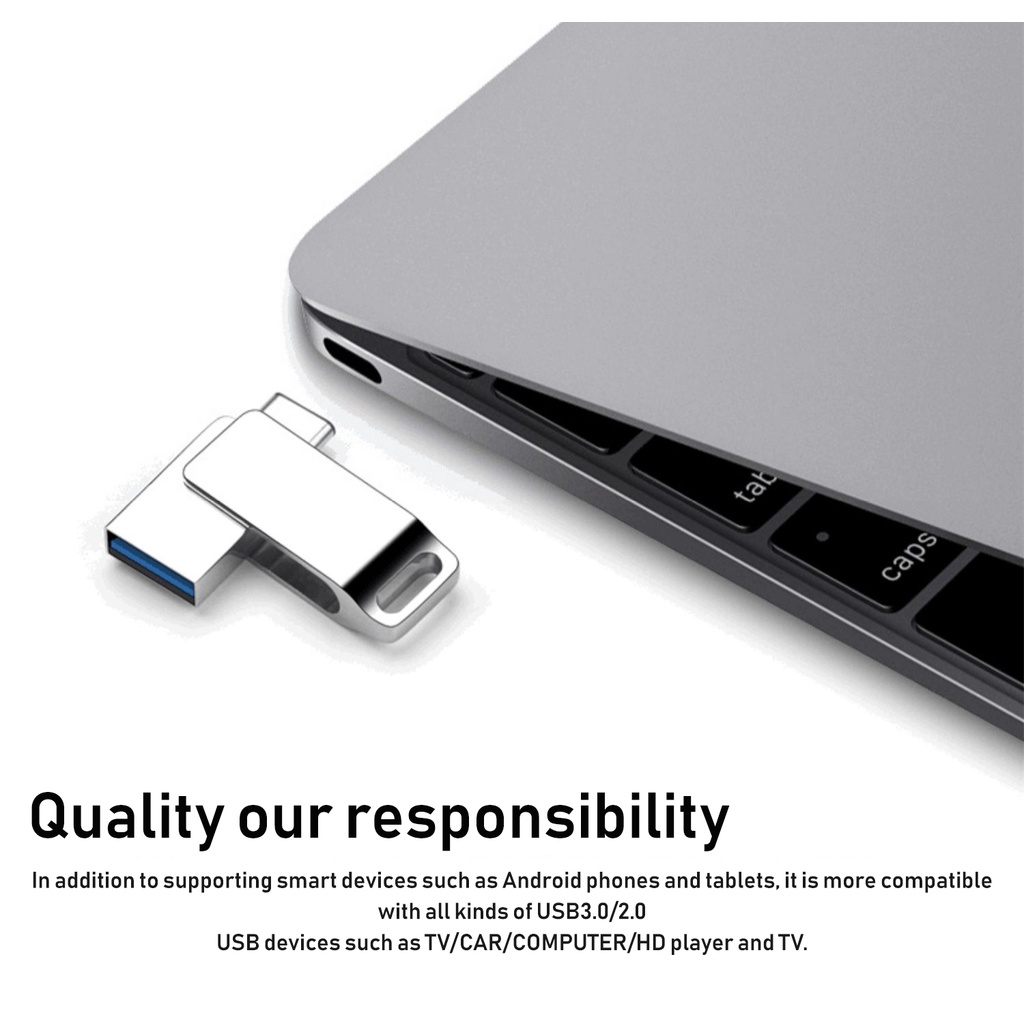 Topspot 2 in 1 Flashdisk OTG USB 3.0 type c 32G Flash Disk USB Bahan Metal Anti Air