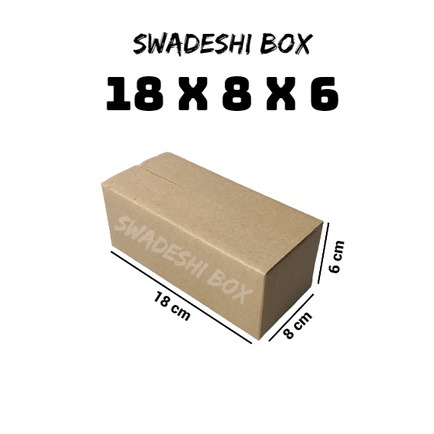 

kardus/karton/box uk. 18x8x6 cm untuk packing singlewall polos