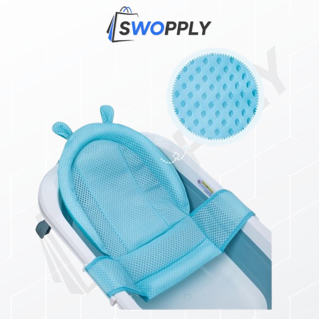 Swopply HL0471 Jaring bak mandi bayi anti slip anti tenggelam Baby Bath Helper Alas Mandi Bayi / Alas Mandi Jaring / Alas Bak Mandi Bayi