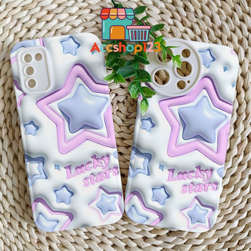 SS147 SOFTCASE SILIKON GAMBAR 3D MOTIF LUCKY STARS UNTUK OPPO A1K A3s A5 A5s A7 A8 A9 A15 A15s A16 A