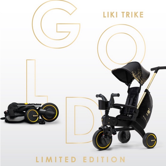 Doona Liki Trike Special Series Gold - Sepeda Kecil Mini Trike Anak Kecil Baby Balita Sepedaan Lucu Mini Bike Enteng Roda Tiga