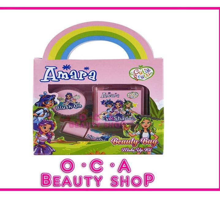♔ [Original  2025] Amara Beauty Bag Make Up Kit - Make Up Anak / Kado Ultah / Kado untuk Anak Cewek 