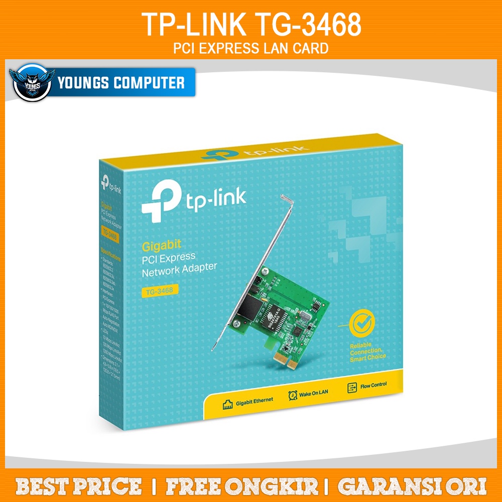 TP-Link TG-3468 PCIE LAN Gigabit 1000Mbps | PCI Express LAN Card