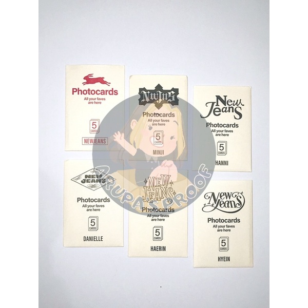 SHARING PHOTOCARD NEWJEANS OMG MESSAGE CARD VERSION MINJI HANNI DANIELLE HAERIN HYEIN