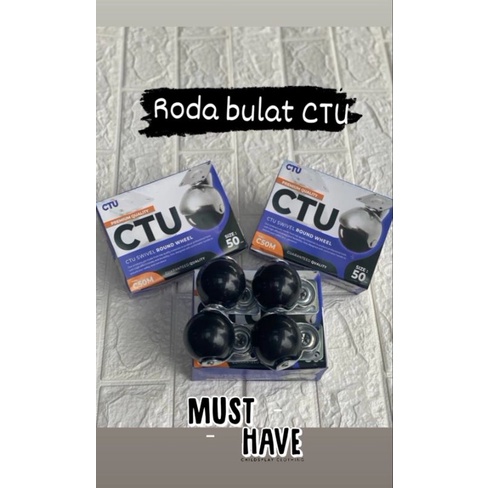 RODA BULAT ETALASE LEMARI MERK CTU/RODA BULAT MURAH