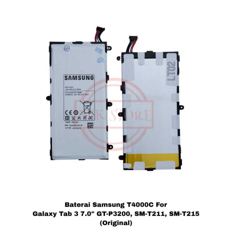 BATRE BATERAI BATTERY SAMSUNG GALAXY TAB 3 7.0 P3200 / T211 T4000C ORIGINAL