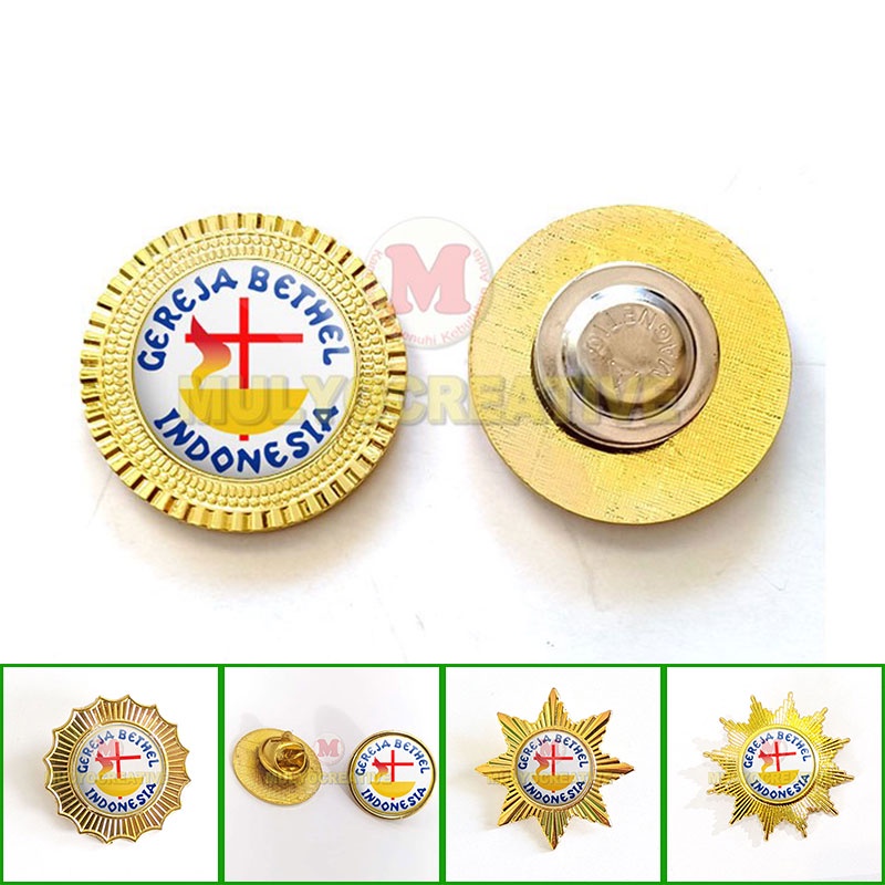 Pin Gereja Bethel Indonesia All Model Bros Logo GBI Lapis Resin