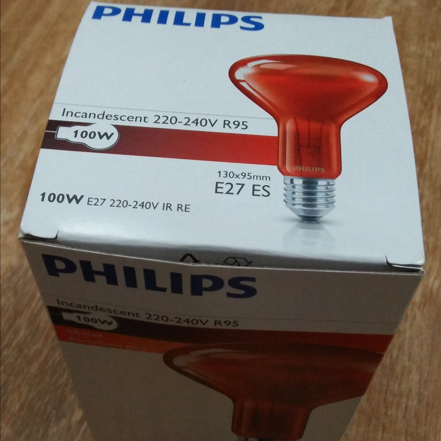 Lampu terapi infrared Bohlam Infra Merah Terapi Kesehatan Philips 100w dan 150w plus tiang lampu