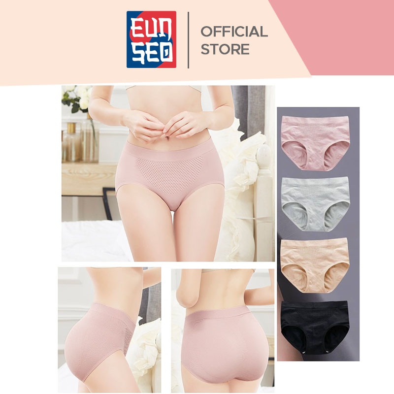 EUNSEO Celana Dalam CD Wanita Seemless 3D Honeycomb Fashion Korea