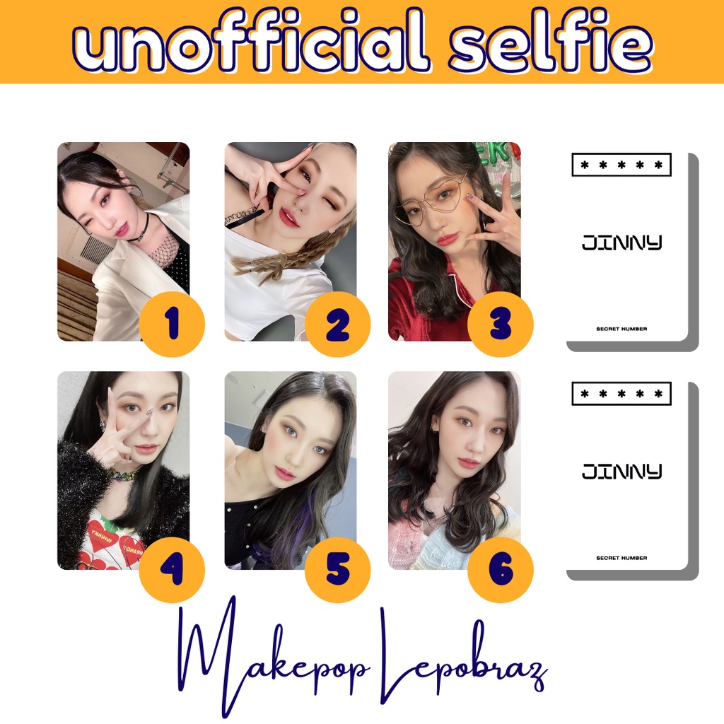 [MIN. 3 PC] SECRET NUMBER UNOFFICIAL SELFIE - GIRLFRIENDABLE DITA MINJI SOODAM LEA ZUU JINNY