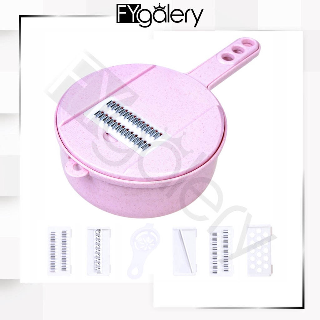 FYGALERY HL0142 Alat Potong Kentang Sayur 8 In 1 Multifungsi Pengiris Parutan Chopper Kitchen