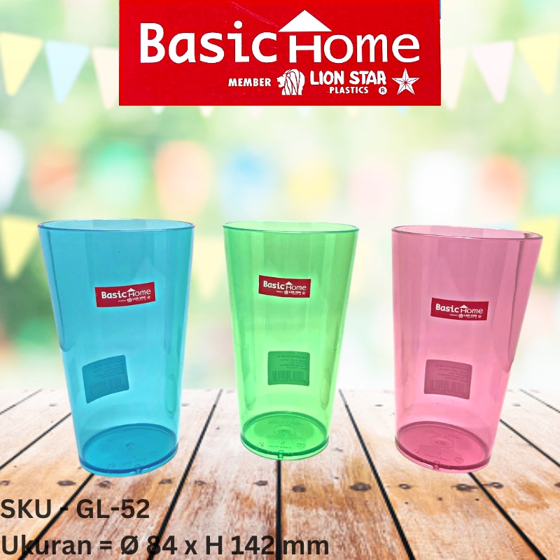 Gelas Minuman Ukuran 500ml - Lemona Cup - Lion Star Basic Home - Gelas Pesta Party