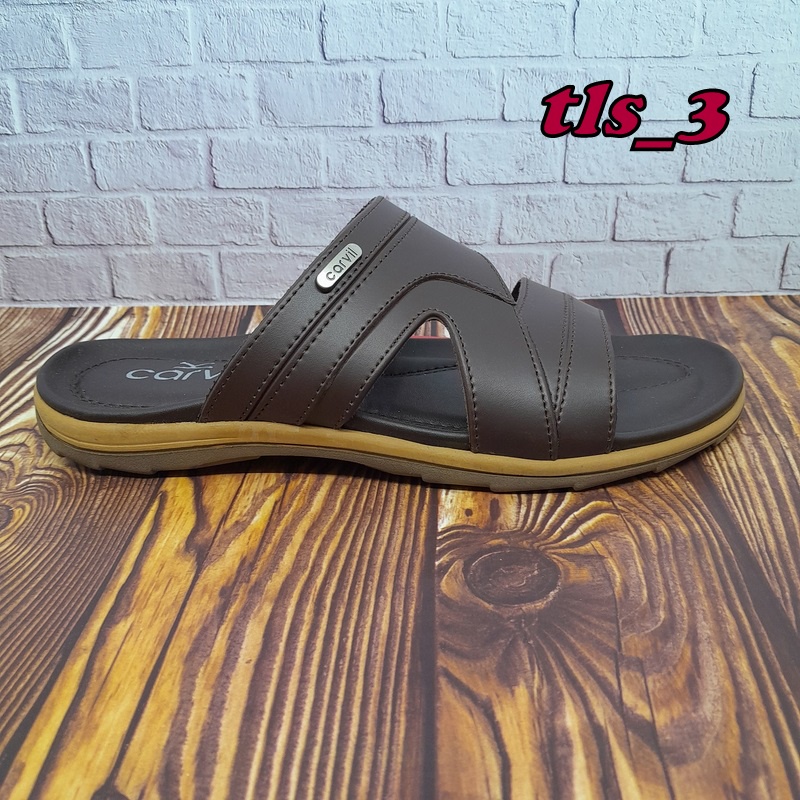 Sandal Slop Pria Carvil Dunhil 02/03 38-44 Sendal Selop Ban Dua Terbaru Ori