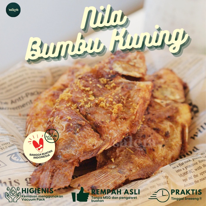 

Ikan Nila Bumbu Kuning Siap Goreng Vakum Frozen Isi 3 Ekor
