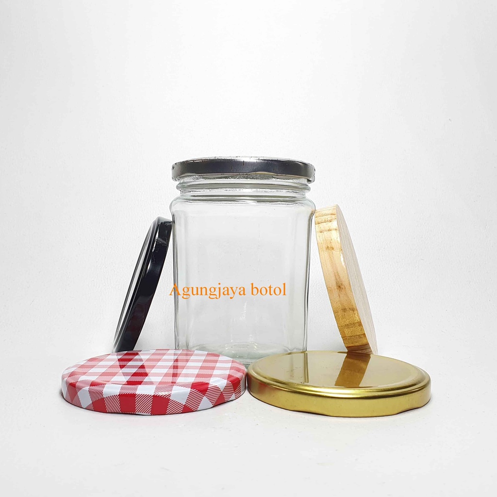 Jar Kaca 380 Ml Angel Clear / Jar Kaca / Toples Kaca / Jar Madu / Jar Selai / Jar 380 Ml