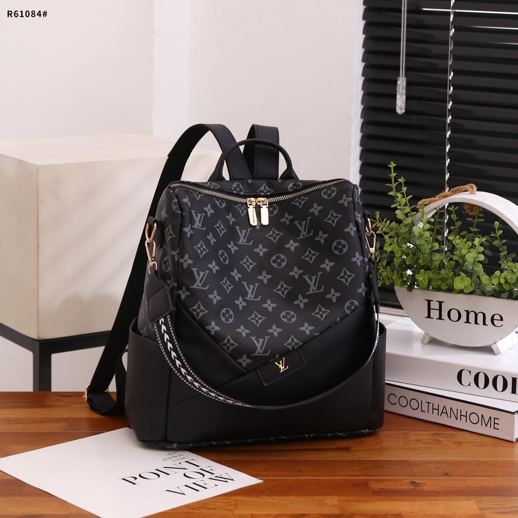 BAG Mono With Leather Backpack GHW R61084 R68847