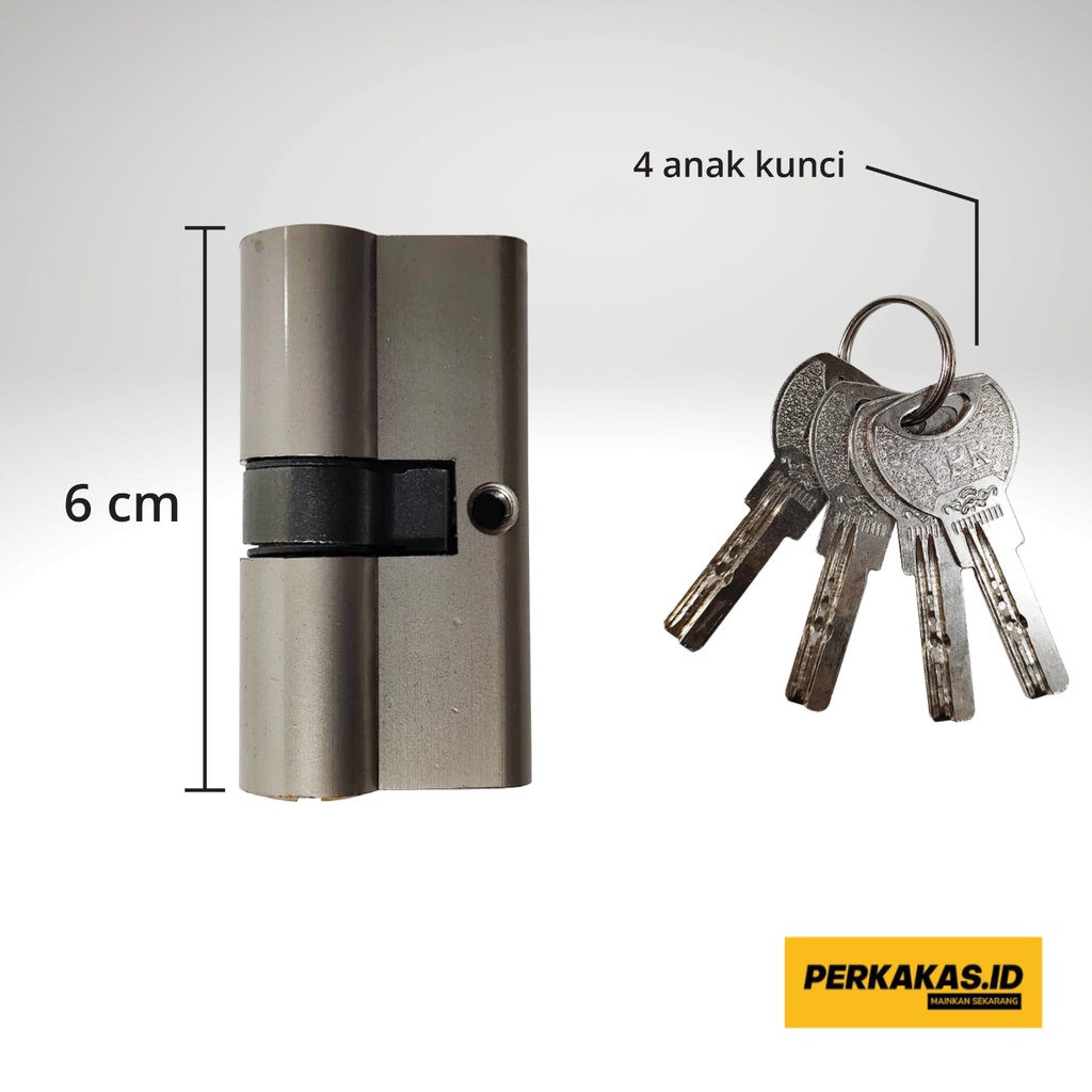 Silinder Kunci Pintu Besar 60mm Computer Key VPR