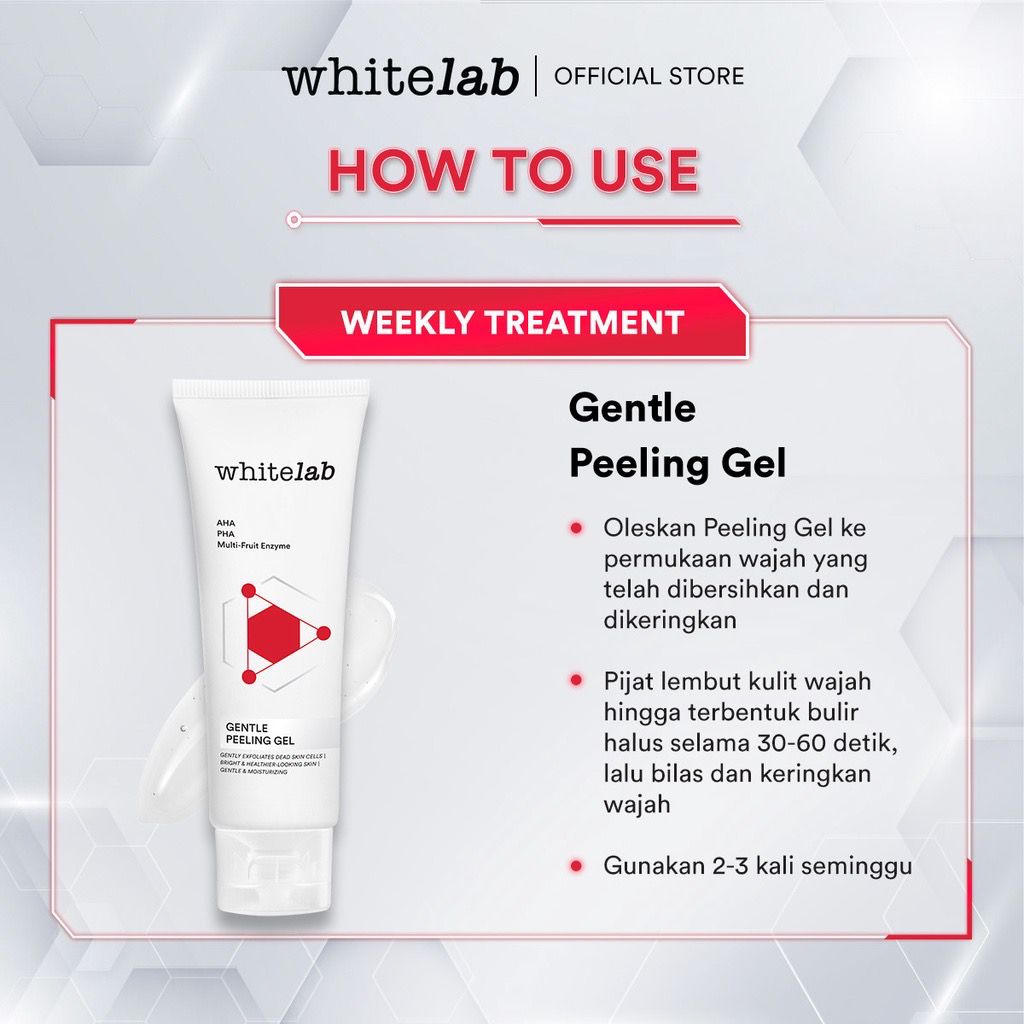 Whitelab Gentle Peeling Gel Scrub Wajah