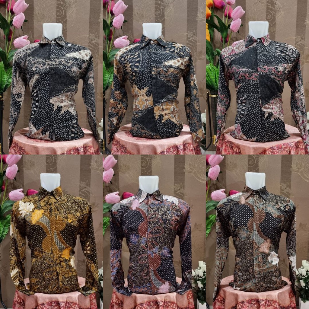 Kemeja Batik Pria Panjang Aneka Motif Jawa Modern