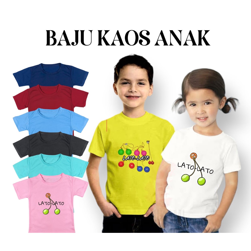 BAJU KAOS ANAK MOTIF LATO LATO
