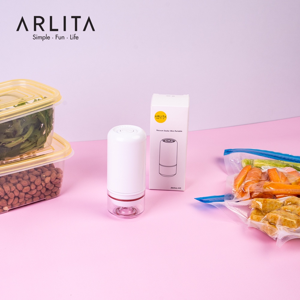 Arlita Vacuum Sealer Mini Portable / Alat Vakum Makanan