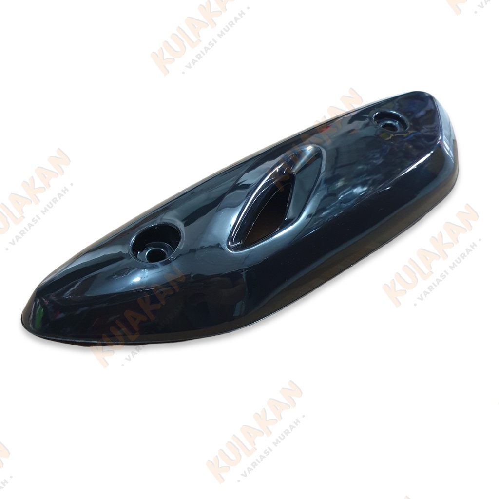 Tameng Cover Knalpot Scoopy New 2020 2021 Skupi Hitam Glossy CKD