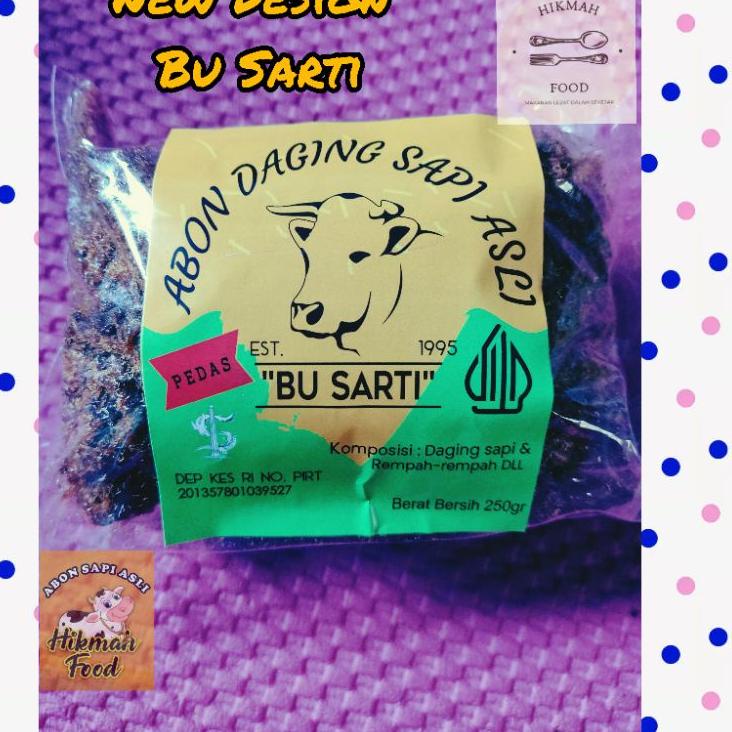 

❁ Abon Sapi Bu Sarti PEDAS 250gr khas Surabaya ✻